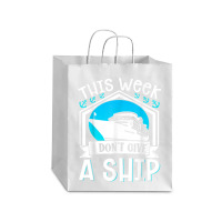 Cruise Ship Vacation Pun This Week I Dont Give A Ship Debie Paper Bag - 10 X 5 X 13 | Artistshot