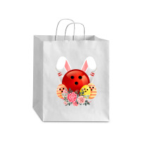 Bowling Easter Bunny Egg 2020 Rabbit Flowers Pascha Bowler Debie Paper Bag - 10 X 5 X 13 | Artistshot