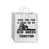 Big Green Tractor Debie Paper Bag - 10 X 5 X 13 | Artistshot