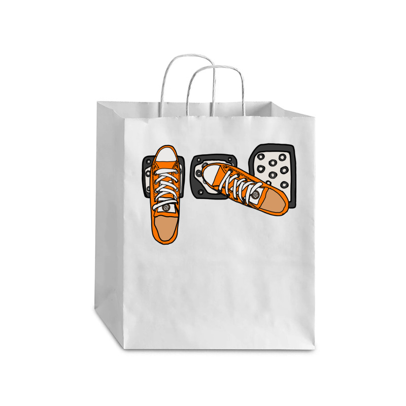 Save Stick Shift Gas Pedals Heel Toe Gear Race Car Long Sleeve T Debie Paper Bag - 10 X 5 X 13 | Artistshot