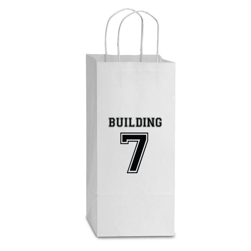 Building 7 Controlled Demolition Double Wine Paper Bag - 6 1/2 X 3 1/2 X 12 3/8 | Artistshot