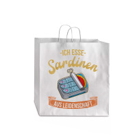 Sardine Anchovies Fish Dishes Canned Fish Cuisine T Shirt Jumbo Paper Bag - 18 X 7 X 18 3/4 | Artistshot