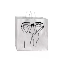 Eye Print Ripped Jumbo Paper Bag - 18 X 7 X 18 3/4 | Artistshot