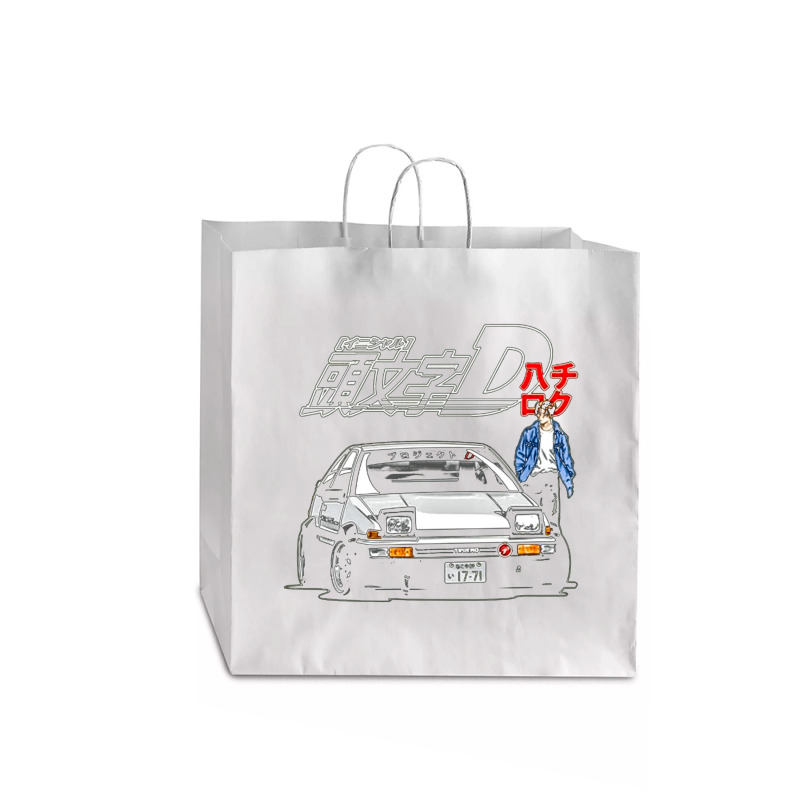 Initial D Trueno Ae86 Jdm, Initial, D Trueno, Ae86 Jdm, Initial D True Jumbo Paper Bag - 18 X 7 X 18 3/4 | Artistshot