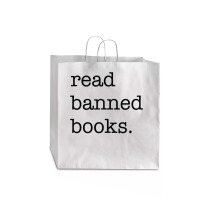 Vintage Read Banned Books Jumbo Paper Bag - 18 X 7 X 18 3/4 | Artistshot