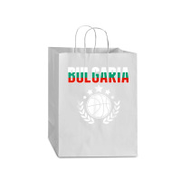 Bulgaria Basketball Fans Jersey Bulgarian Flag Sport Lovers T Shirt Mart Paper Bag -13 X 7 X 17 | Artistshot