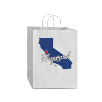 Hayward California Ca Map Mart Paper Bag -13 X 7 X 17 | Artistshot