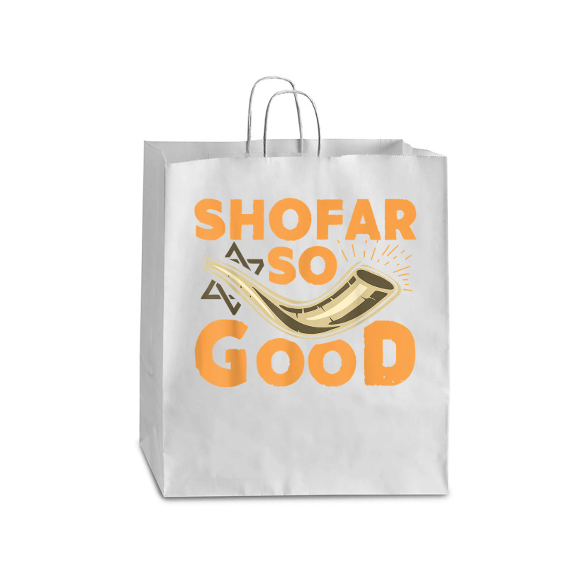 Shofar So Good Funny Rosh Hashanah Jewish Holiday Gift T Shirt Queen Paper Bag - 16 X 6 X 19 1/4 | Artistshot