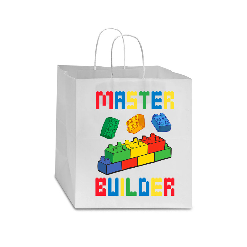 Brick Builder Funny Blocks Building Master Builder Toys Kids Star Paper Bag - 13 X 7 X 13 | Artistshot