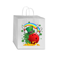 Irish Bowling Balls Shamrock Leprechaun St Patricks Day Star Paper Bag - 13 X 7 X 13 | Artistshot