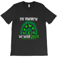 Rainbow In March We Wear Green Cerebral Palsy Awareness T-shirt | Artistshot