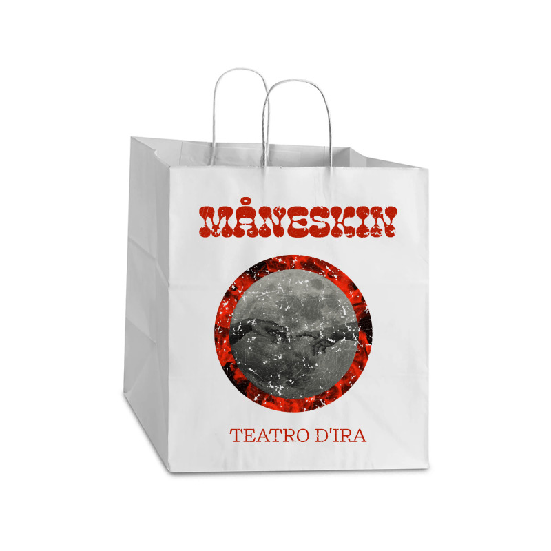 Maneskin Teatro Dira, Maneskin Teatro Dira Vintage, Maneskin Teatro Di Take Out Paper Bag - 14 X 10 X 15 1/2 | Artistshot