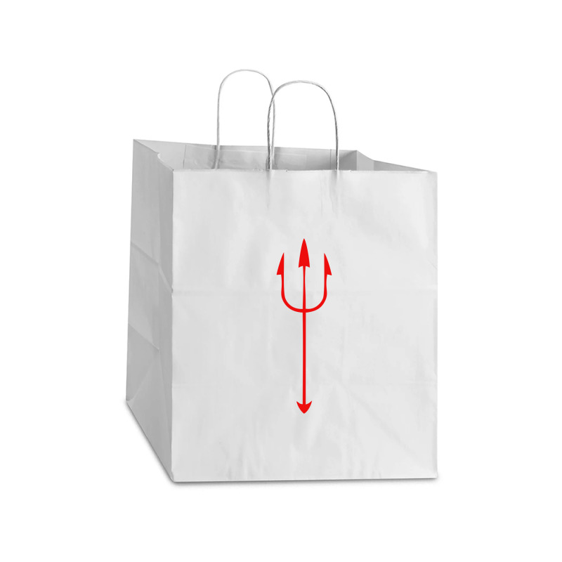 Devil Trident Merch Take Out Paper Bag - 14 X 10 X 15 1/2 | Artistshot