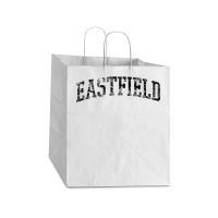 Eastfield Athletic Arch College University Alumni T Shirt Take Out Paper Bag - 14 X 10 X 15 1/2 | Artistshot