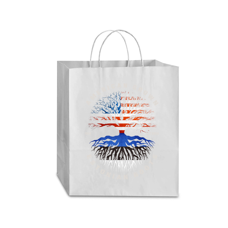 American Grown Estonian Roots Estonia Flag Traveler Paper Bag -13 X 6 X 15 3/4 | Artistshot