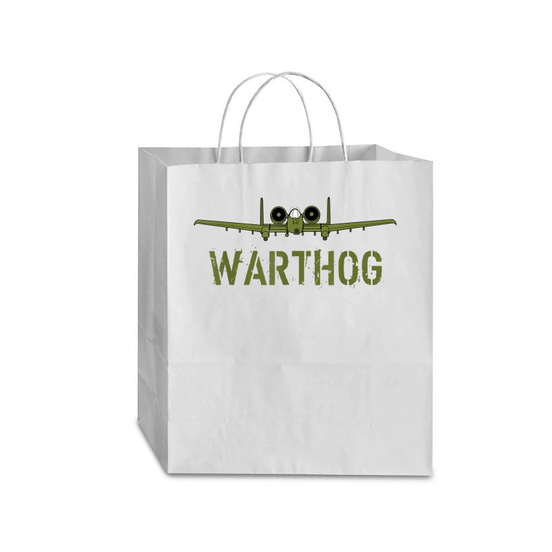 Olive Green A-10 Warthog Art-usa Military Jets Traveler Paper Bag -13 X 6 X 15 3/4 | Artistshot