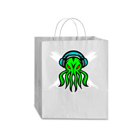 Skull Octopus Music Lover T  Shirt Skull Octopus Music Lover T  Shirt Traveler Paper Bag -13 X 6 X 15 3/4 | Artistshot