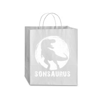 Sonsaurus T  Shirt Sonsaurus T Rex Dinosaur T  Shirt Traveler Paper Bag -13 X 6 X 15 3/4 | Artistshot