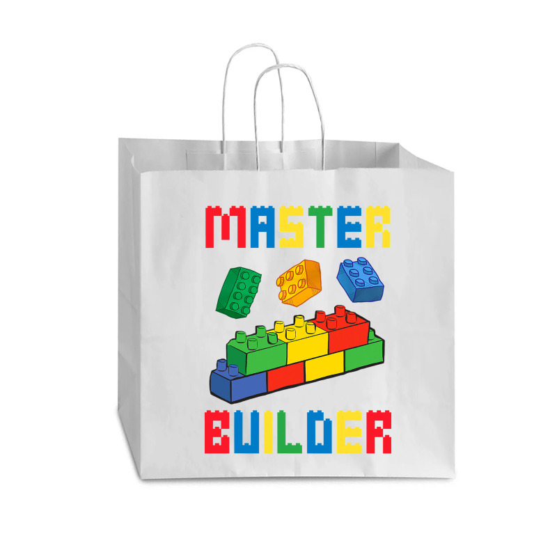 Brick Builder Funny Blocks Building Master Builder Toys Kids Vogue Paper Bag - 16 X 6 X 12 | Artistshot