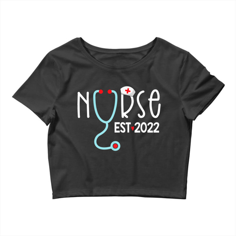 Registered Nurse Est 2022 Rn Nursing School Graduation Premium Crop Top | Artistshot