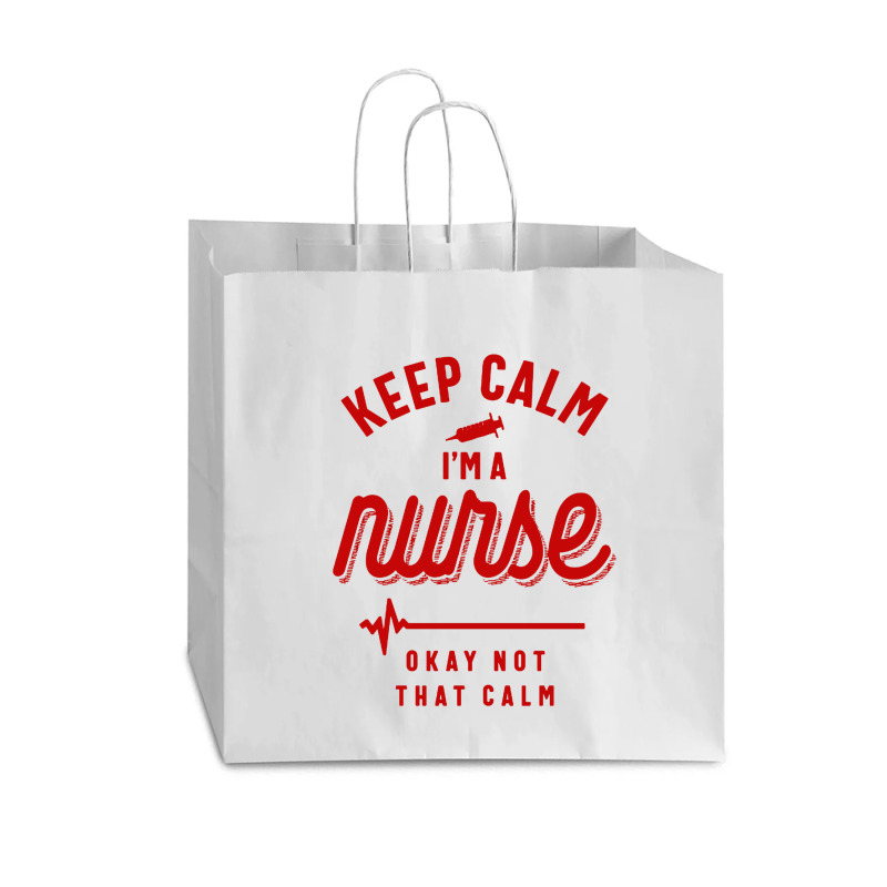 Keep Calm Im A Nurse Vogue Paper Bag - 16 X 6 X 12 | Artistshot