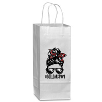 Billiard Ball Mom Billiard Player Bandana Mom Messy Bun Hair Wine Paper Bag - 5 1/2 X 3 1/4 X 13 | Artistshot