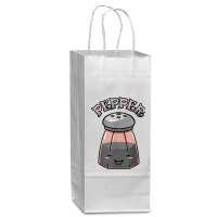 Matching Halloween Salt & Pepper Costume For Couples Wine Paper Bag - 5 1/2 X 3 1/4 X 13 | Artistshot