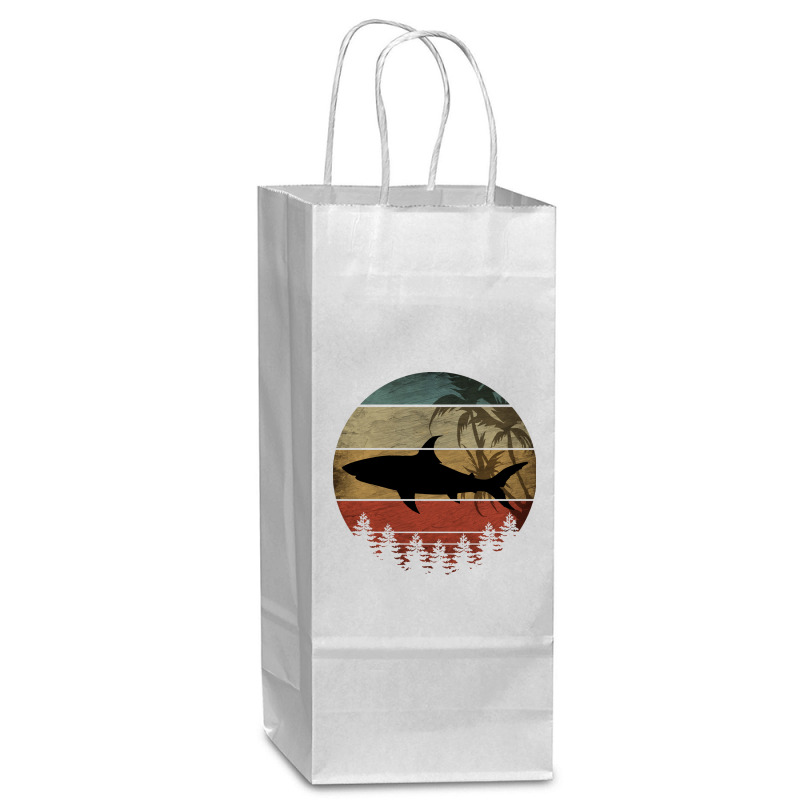 Shark T  Shirt V I N T A G E S H A R K T  Shirt Wine Paper Bag - 5 1/2 X 3 1/4 X 13 | Artistshot