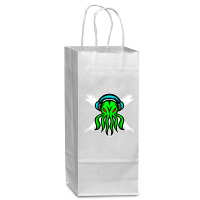 Skull Octopus Music Lover T  Shirt Skull Octopus Music Lover T  Shirt Wine Paper Bag - 5 1/2 X 3 1/4 X 13 | Artistshot