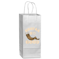 Shofar So Good Rosh Hashanah T Shirt Wine Paper Bag - 5 1/2 X 3 1/4 X 13 | Artistshot