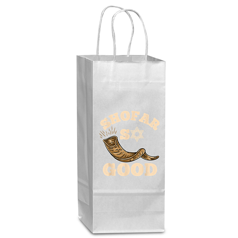 Shofar So Good Rosh Hashanah T Shirt Wine Paper Bag - 5 1/2 X 3 1/4 X 13 | Artistshot