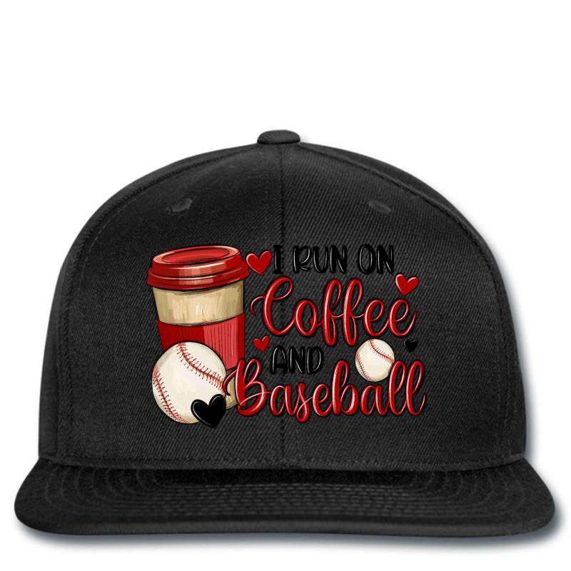 I Run On Coffee And Baseball Printed hat by MaliasSmallBusiness | Artistshot