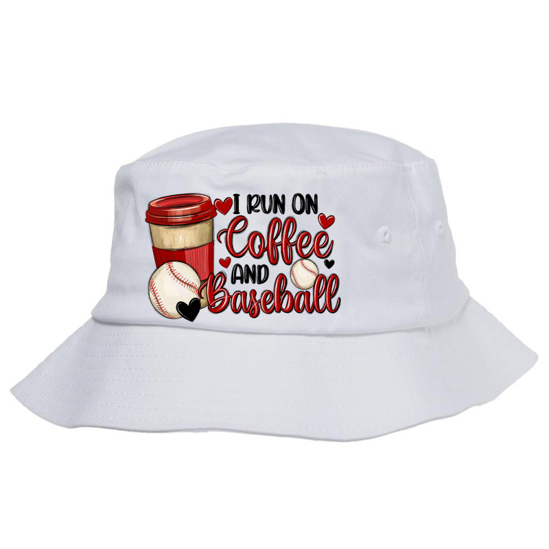 I Run On Coffee And Baseball Bucket Hat by MaliasSmallBusiness | Artistshot