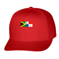 Jamaican Panamanian Flag Jamaica Panama T Shirt Trucker Cap | Artistshot