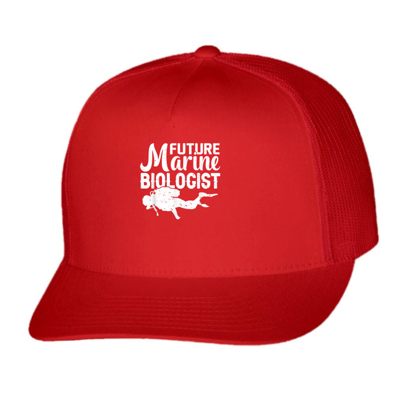 Future Marine Biologist Ocean Life Biology Student T Shirt Trucker Cap | Artistshot