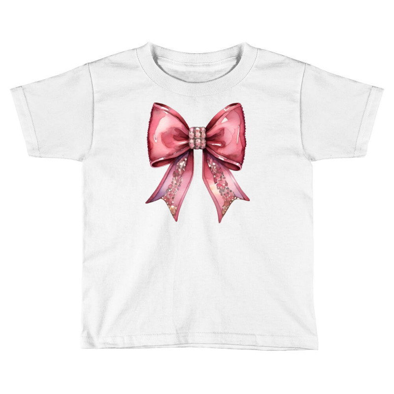 Pretty Pink Bow Toddler T-shirt by CanadianWilds | Artistshot