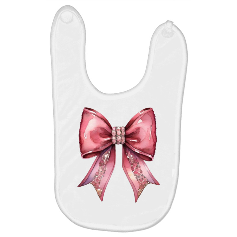 Pretty Pink Bow Baby Bibs by CanadianWilds | Artistshot