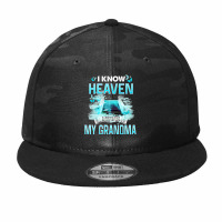 I Know Heaven Is A Beautiful Place They Have My Grandma Premium T Shir Camo Snapback | Artistshot