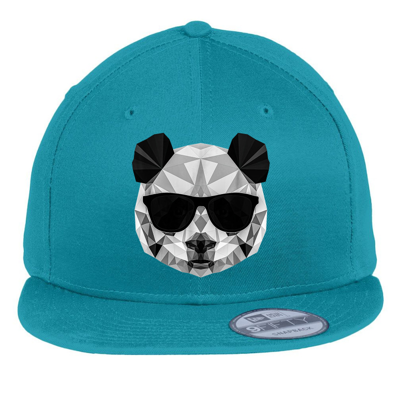 Design Costume Arts Panda Polygonal Essential Vintage T Shirt Flat Bill Snapback Cap | Artistshot