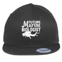 Future Marine Biologist Ocean Life Biology Student T Shirt Flat Bill Snapback Cap | Artistshot