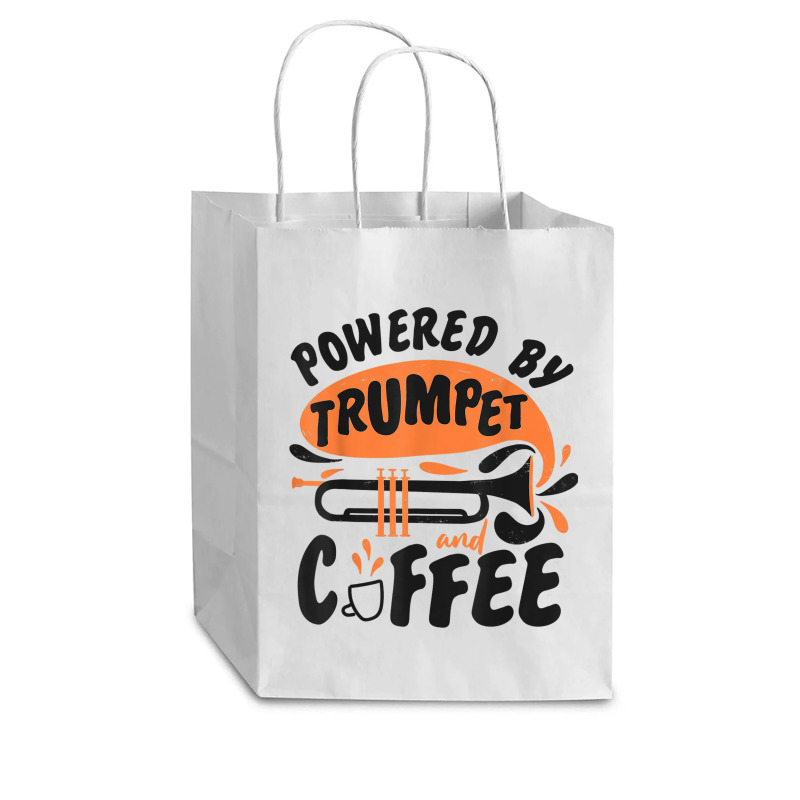 Trumpet Player Coffee Powered By Trumpet And Coffee Cub Paper Bag - 8 X 4 1/2 X 10 1/4 | Artistshot