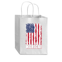 American Flag, American Flag Vintage, American Flag Art, American Flag Cub Paper Bag - 8 X 4 1/2 X 10 1/4 | Artistshot