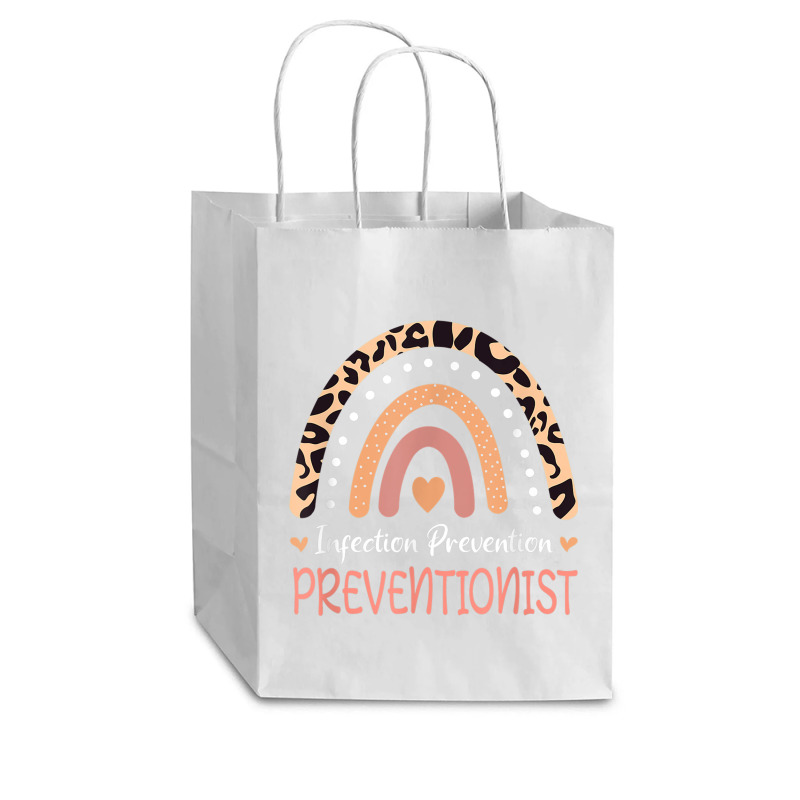 Infection Prevention Preventionist Leopard Rainbow T Shirt Cub Paper Bag - 8 X 4 1/2 X 10 1/4 | Artistshot