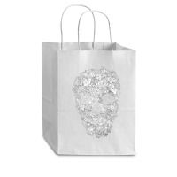 Skull Flower, Retro Floral, The Skull Flower, Skull Flower Vintage,  S Cub Paper Bag - 8 X 4 1/2 X 10 1/4 | Artistshot