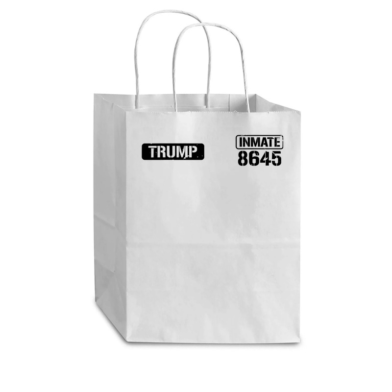 Trump Prison Jumpsuit Funny Halloween Trump Costume Cub Paper Bag - 8 X 4 1/2 X 10 1/4 | Artistshot