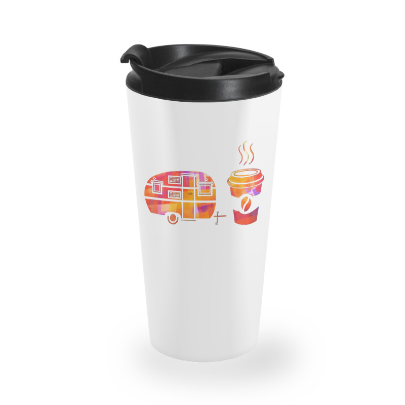 I'm A Camping And Coffee Kind Of Girl Travel Mug | Artistshot