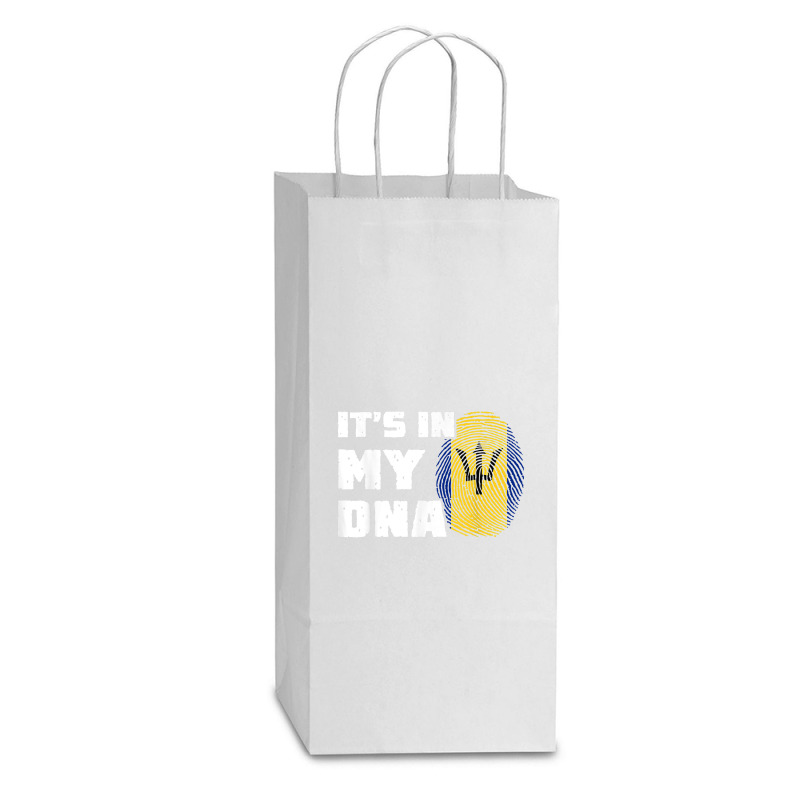 It's In My Dna Barbados Flag Fingerprint Men Women Double wine Paper Bag - 6 1/2 x 3 1/2 x 12 3/8 by Outpost | Artistshot