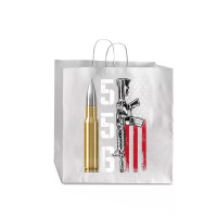 Ar-15 American Flag, Ar15 Rifle Sling Gift Gun Owner Back Jumbo Paper Bag - 18 X 7 X 18 3/4 | Artistshot