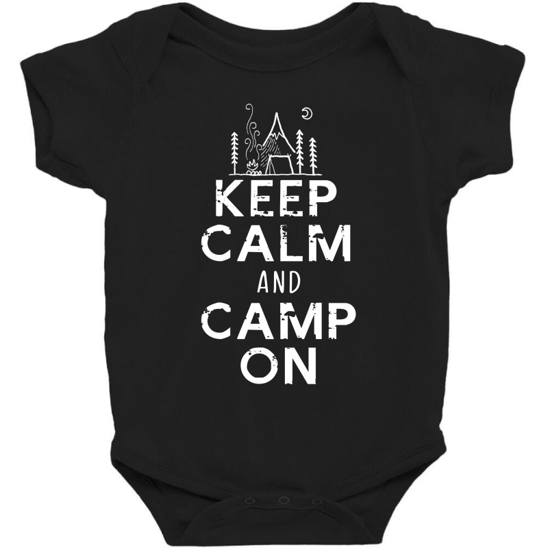 Keep Calm And Camp On Baby Bodysuit by hoainv | Artistshot