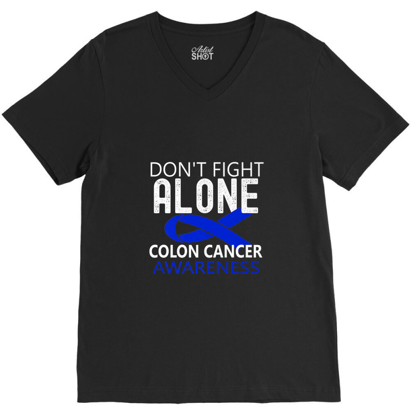 Colon Cancer Awareness Month Ribbon Premium V-neck Tee | Artistshot